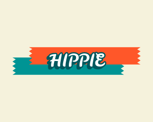 Retro Hippie Apparel logo design