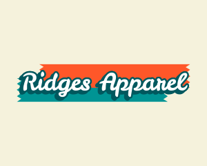 Retro Hippie Apparel logo design