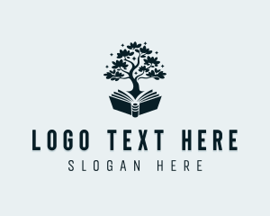 Review Center - Learning Tree Book logo design