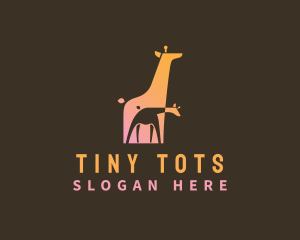 Babysitting - Wildlife Giraffe Zoo logo design