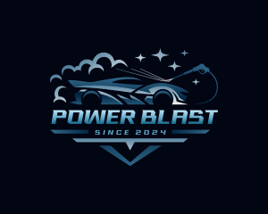 Vehicle Power Wash logo design