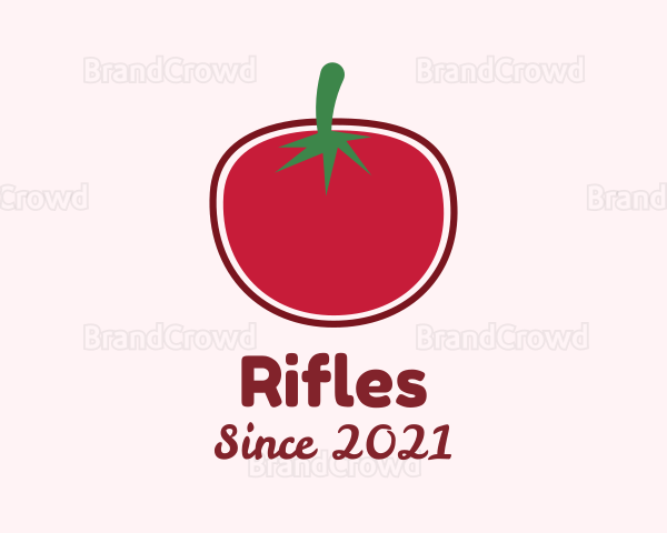Minimalist Red Tomato Logo