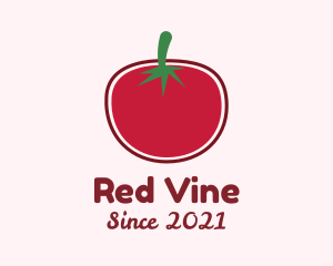 Tomato - Minimalist Red Tomato logo design