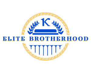 Fraternity - Greek Wreath Letter K logo design