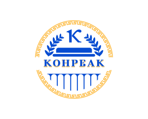 Greek Wreath Letter K logo design