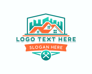 Mortgage - House Repair Roofing logo design