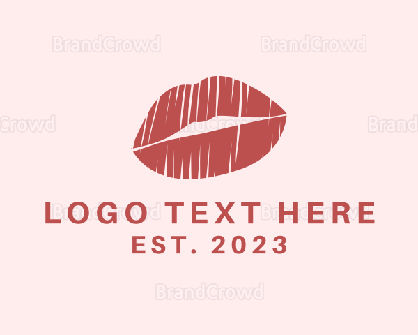 Scribble Lips Cosmetics Logo