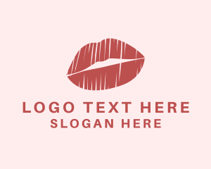 Scribble Lips Cosmetics Logo