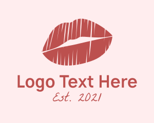 Scribble - Scribble Lips Logo logo design