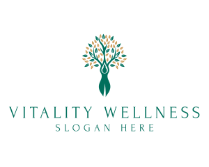 Human Tree Wellness logo design