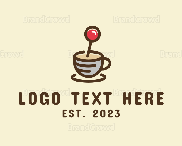Coffee Cup Joystick Logo