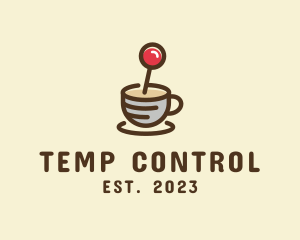 Coffee Cup Joystick logo design