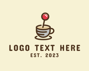 Joystick - Coffee Cup Joystick logo design