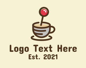 Joystick - Coffee Cup Joystick logo design
