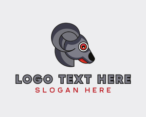 League - Ram Goat Animal logo design