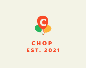 Colorful Party Balloon Logo