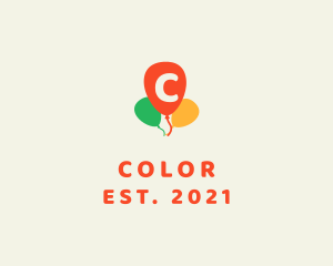 Colorful Party Balloon logo design