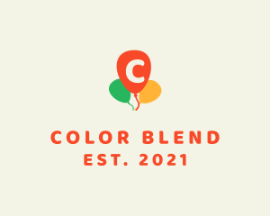 Colorful Party Balloon logo design