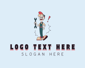 Handyman - Handyman Repair Cartoon logo design