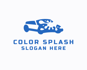 Car Wash Water Splash logo design