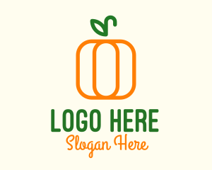 Culinary - Minimalist Pumpkin Veggie logo design