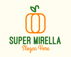 Market - Minimalist Pumpkin Veggie logo design