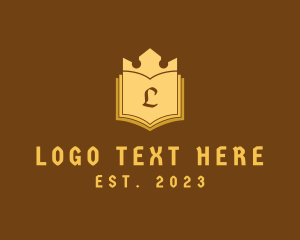 Publishing Company - Royal Library Crown logo design