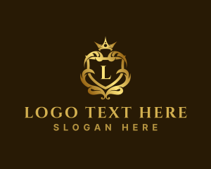 Luxury Ornate Royal Crest logo design