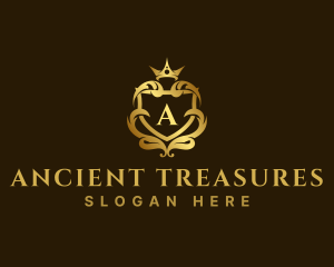 Luxury Ornate Royal Crest logo design