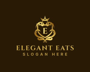 Luxury Ornate Royal Crest logo design