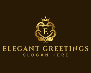 Luxury Ornate Royal Crest logo design