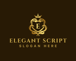 Luxury Ornate Royal Crest logo design