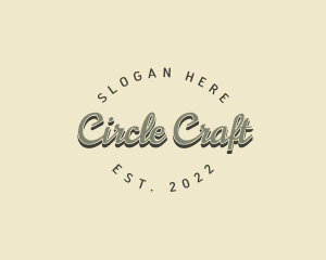 Retro Script Brand logo design