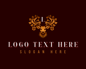 Investment - Elegant Floral Deer logo design