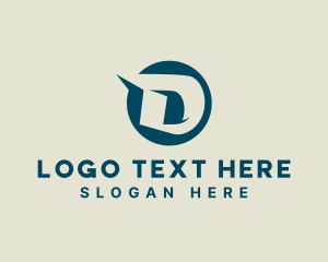 Modern Company Letter D logo design