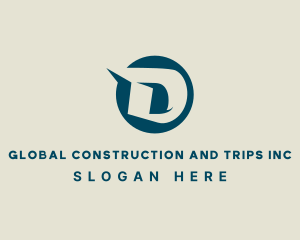 Initial - Modern Company Letter D logo design