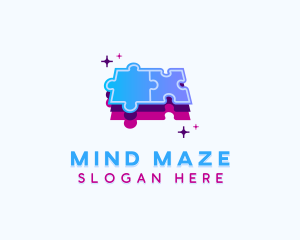 Puzzle - Puzzle Educational Game logo design