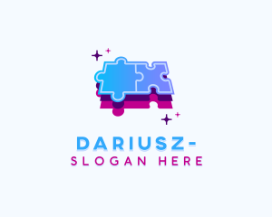 Jigsaw - Puzzle Educational Game logo design