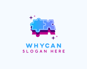 Learning - Puzzle Educational Game logo design
