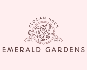 Watering Can Garden logo design