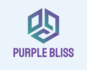 Purple Green Cube logo design