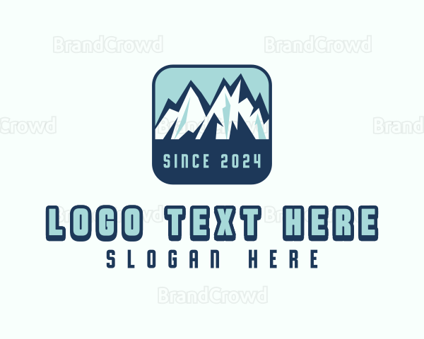 Mountain Peak Hiking Logo