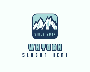 Mountain Peak Hiking Logo