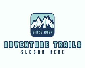 Mountain Peak Hiking logo design