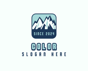 Emblem - Mountain Peak Hiking logo design