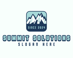 Mountain Peak Hiking logo design