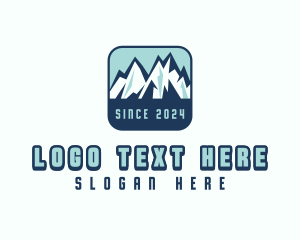 Mountain Peak Hiking Logo