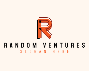 Modern Startup Company Letter R logo design