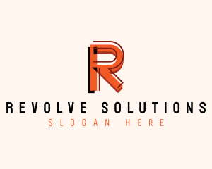 Modern Startup Company Letter R logo design