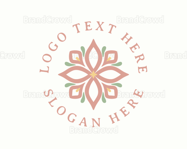 Natural Pastel Floral Logo